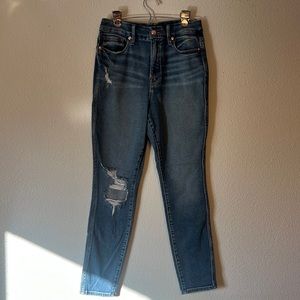 Good American ripped Blue Jeans